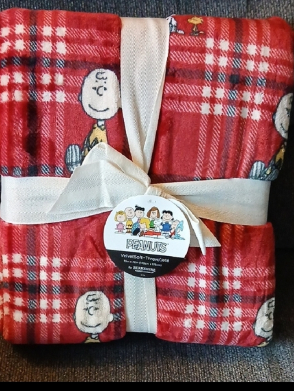 ❤️Peanuts Snoopy VelvetSoft Berkshire Blankets Throw Blanket